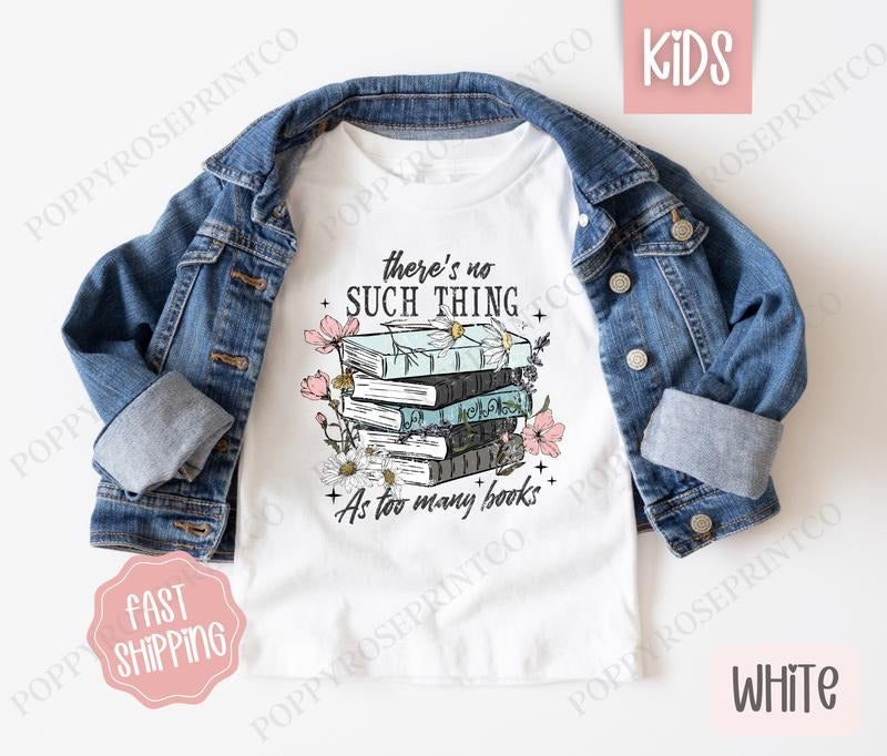 Books Kids Shirt - Reading Children's Tshirt