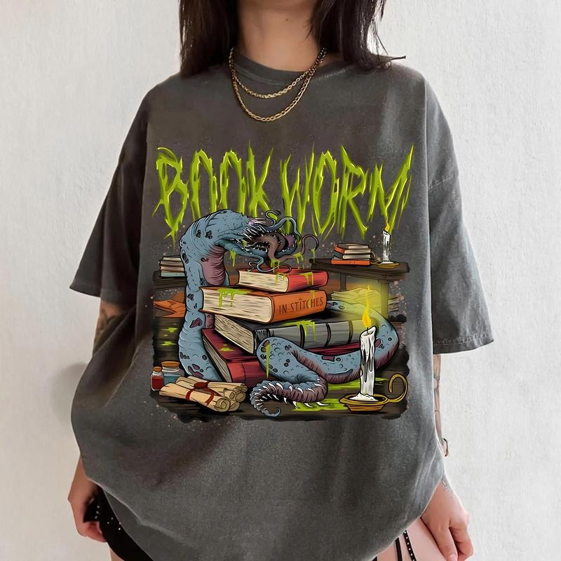 Bookworm Halloween Sweatshirt, Halloween Bookish Tee Shirt, Halloween Gift For Book Lover Hoodie | WearSparks.com