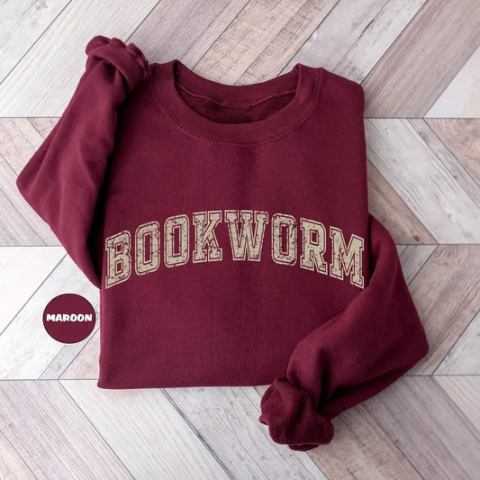 Bookworm Sweatshirt, Book Lover Sweater, Book Club Reading Clothing, Librarian Sweatshirt, Cute Teacher Gift T-Shirts, Hoodie