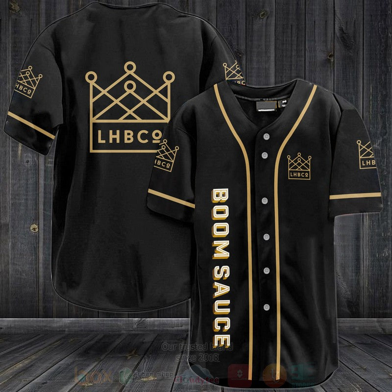 FASHION BoomSauce Baseball Jerseys Botton Shirt