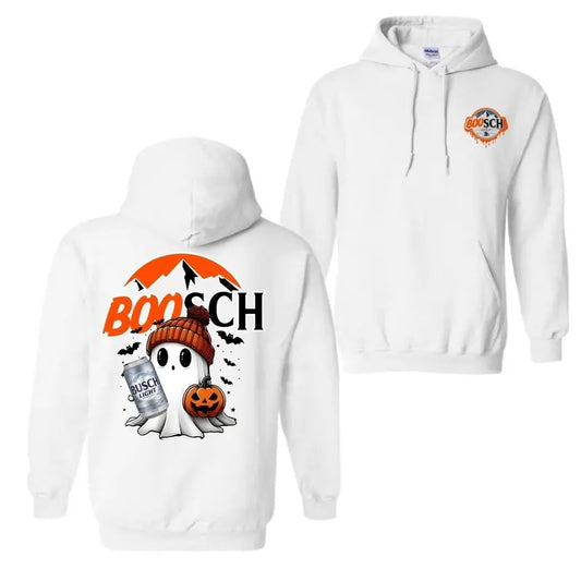 Boosch Light Cute Boo Ghost Halloween 2 Sided Unisex T-shirt Hoodie for Men and Women Menswear Stylish Menswear Stylish...