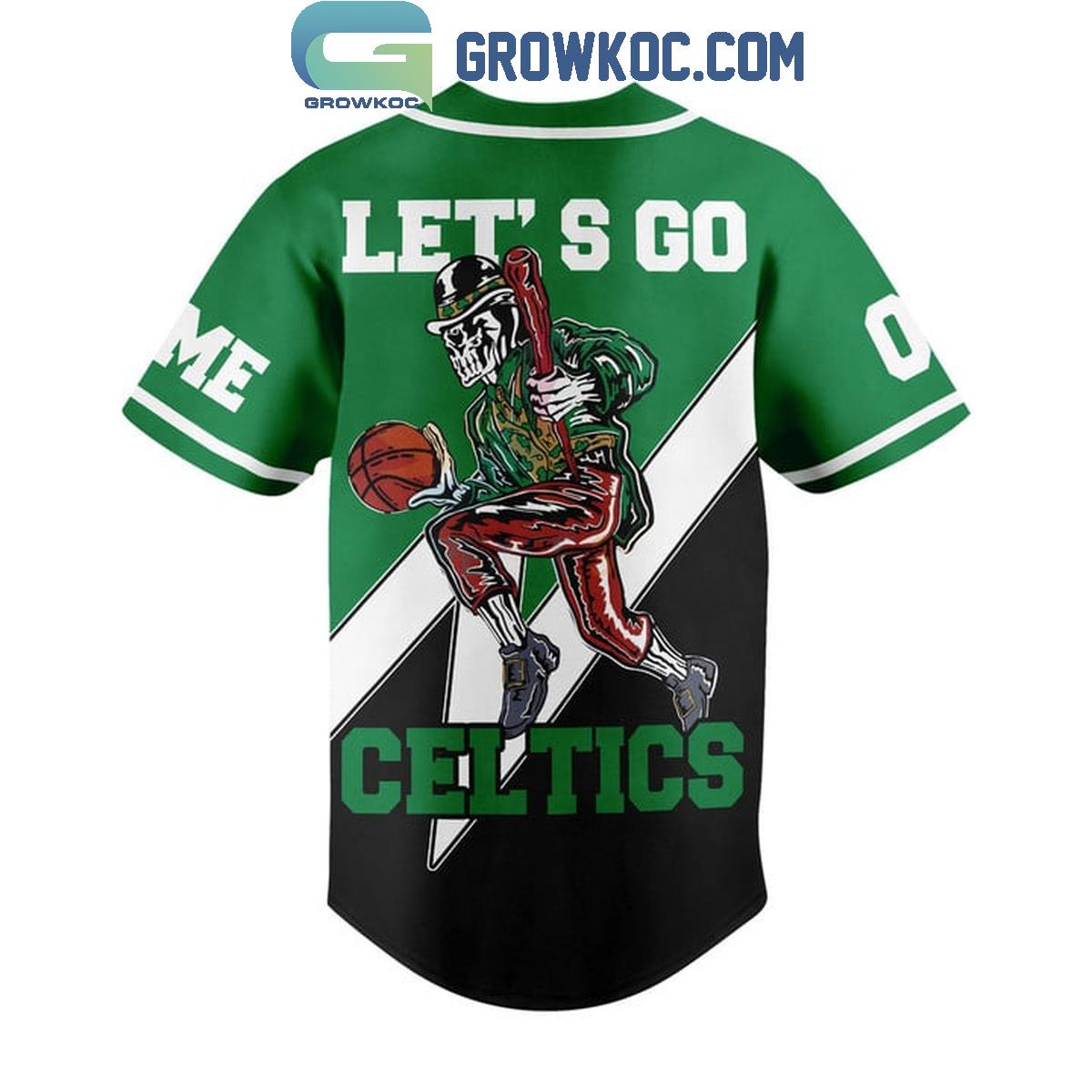 Boston Celtics 2024 Champions Let’s Go Celtics Personalized Baseball Jersey