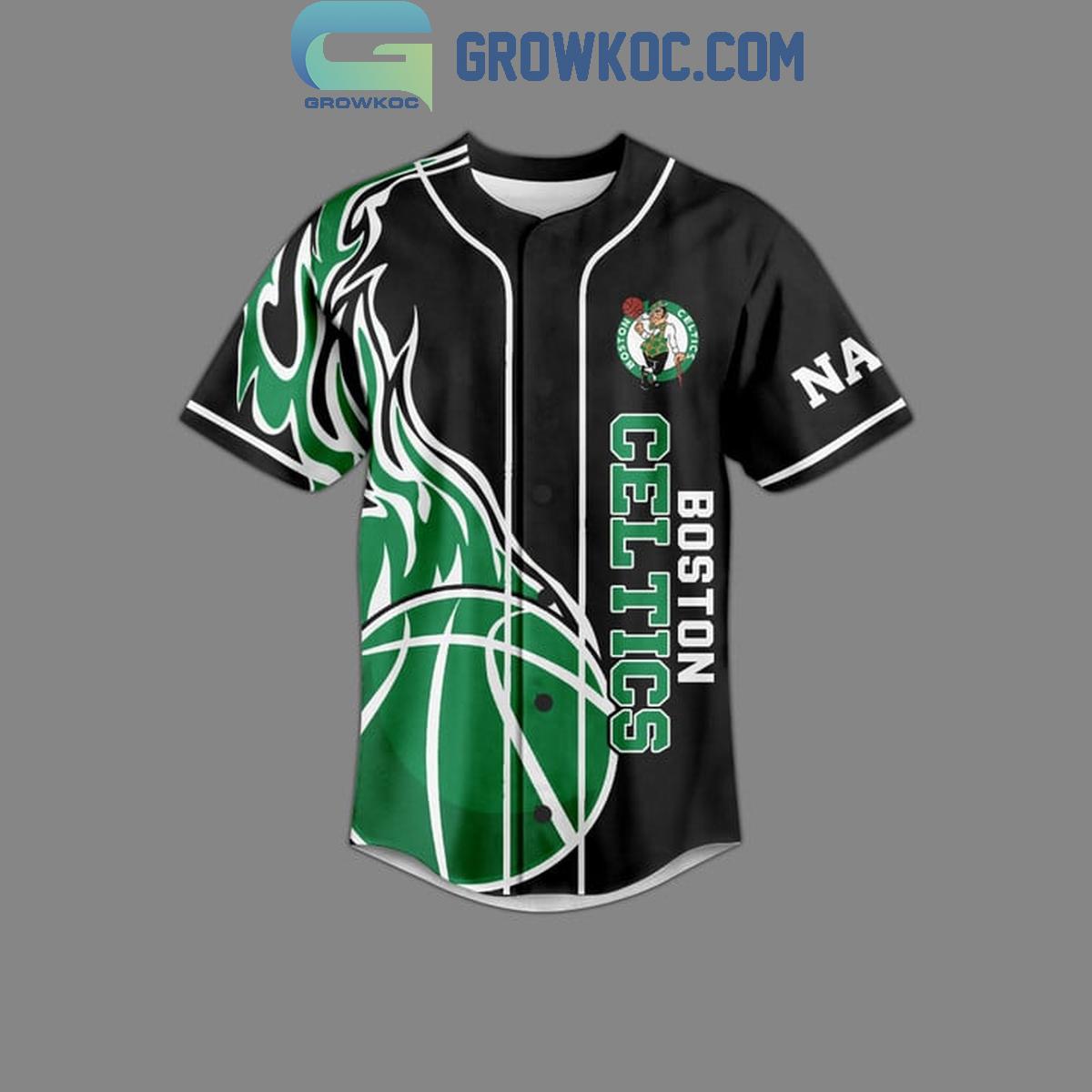 Boston Celtics 2024 Eastern Conference Champions Personalized Baseball Jersey