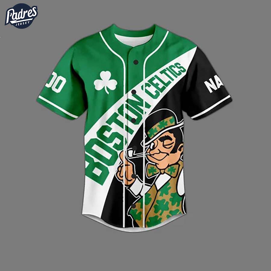 Boston Celtics 2024 NBA Champions Custom Baseball Jersey - Padres Jersey Oasis: Elevate Your Baseball Style... (Image 2)