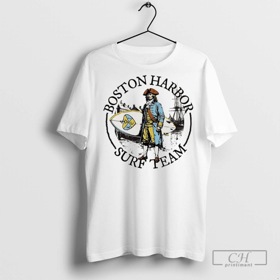 Boston Harbor Surf Team Logo T Shirts