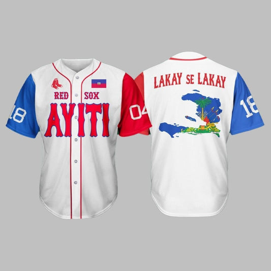 Red Sox Haitian Cultural Night Jersey Giveaway 2025 - Grishko.com T-Shirts, Hoodie, Sweatshirt | WearSparks.com (Image 1)