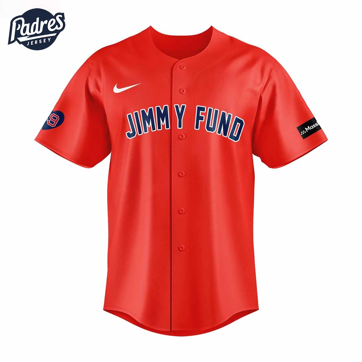 Boston Red Sox Jimmy Fund Baseball Jersey - Padres Jersey Oasis: Elevate Your Baseball Style Game T-Shirts,... (Image 1)
