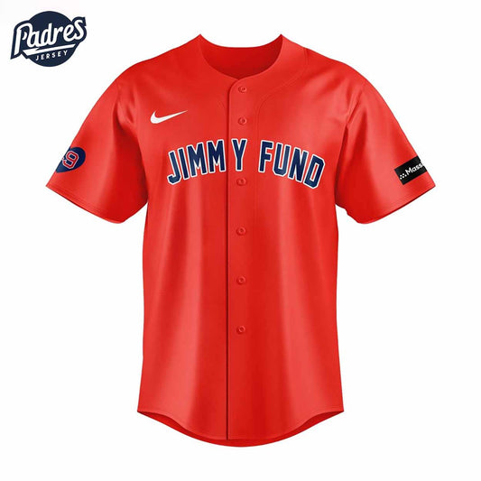 Boston Red Sox Jimmy Fund Baseball Jersey - Padres Jersey Oasis: Elevate Your Baseball Style Game T-Shirts,... (Image 1)
