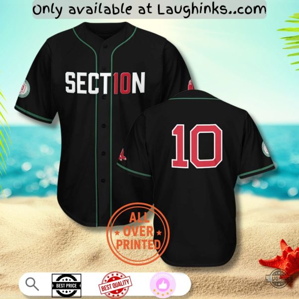 Boston Red Sox Section 10 Night Baseball Jersey Shirt September 17 2025