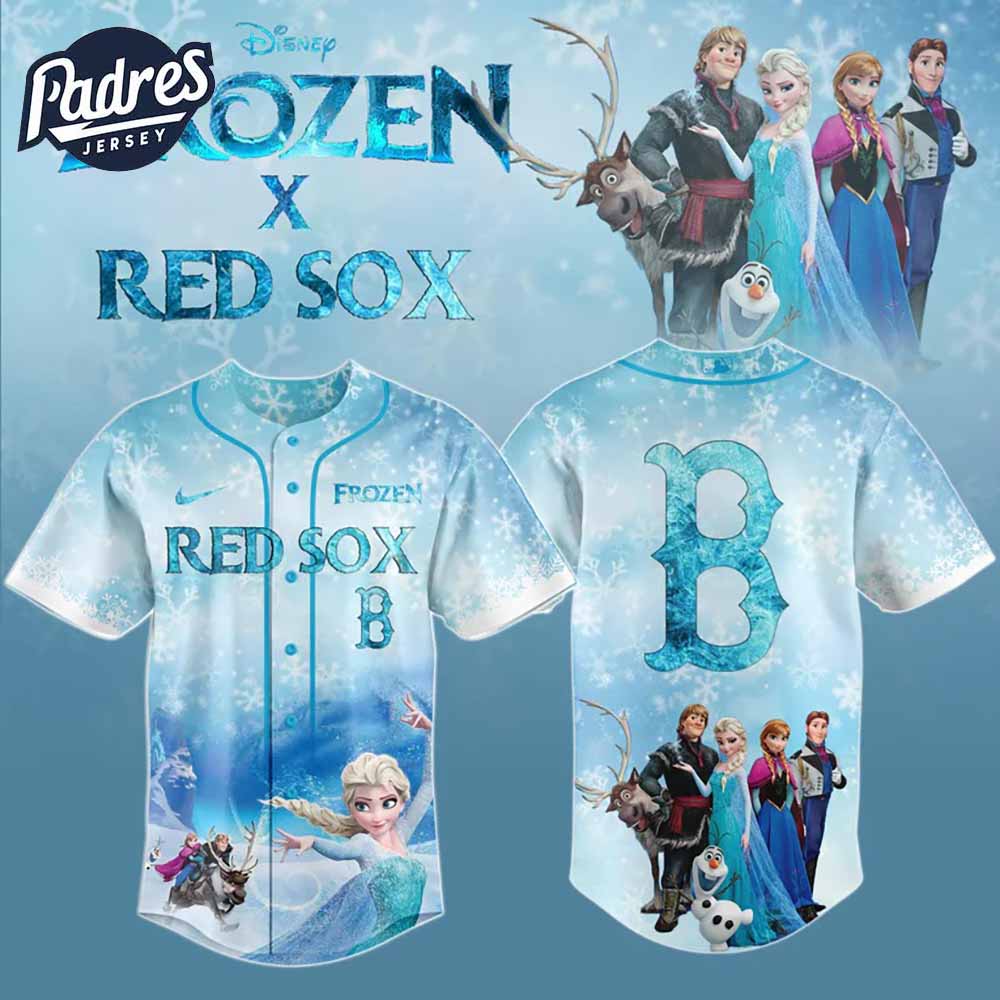 Boston Red Sox x Frozen Baseball Jersey 2025 - Padres Jersey Oasis: Elevate Your Baseball Style Game T-Shirts, Hoodie,...