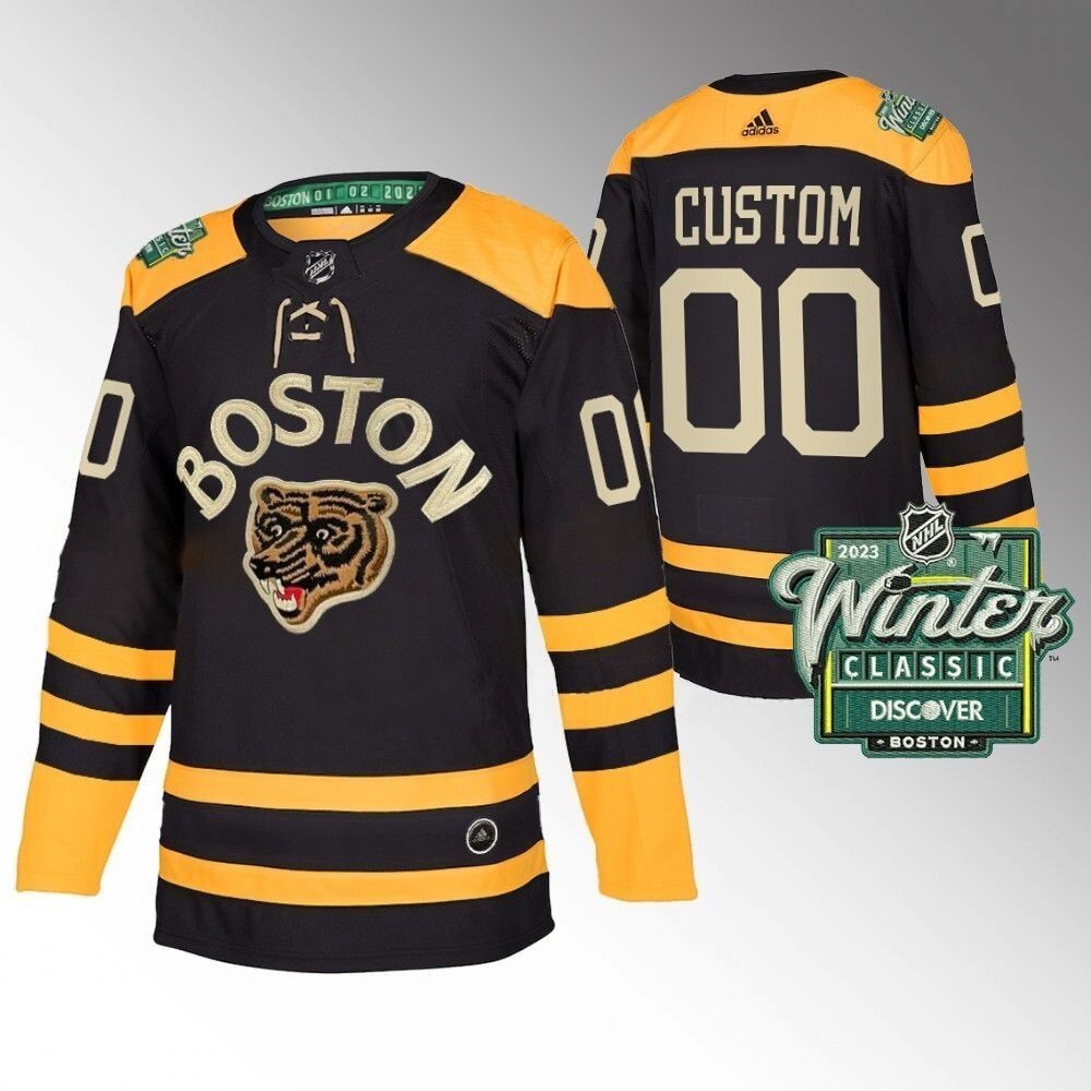 Boston Bruins Custom 2023 Winter Classic Black