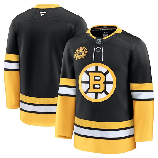 Boston Bruins Fanatics 100th Anniversary Premium Jersey - Black