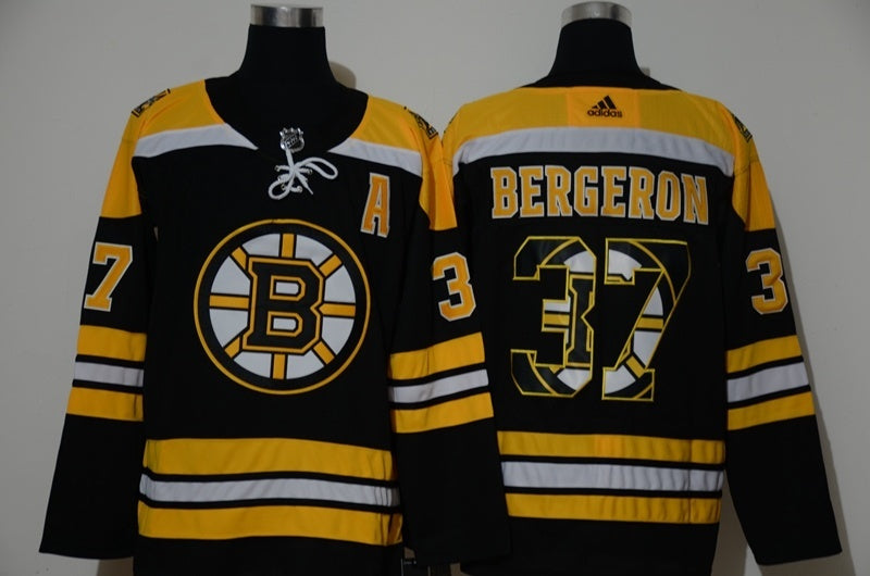 Boston Bruins #37 Patrice Bergeron Team LOGO Edition