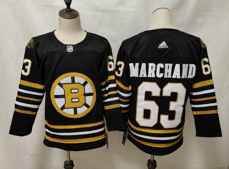 Boston Bruins #63 Brad Marchand Bruins 100 63# Black
