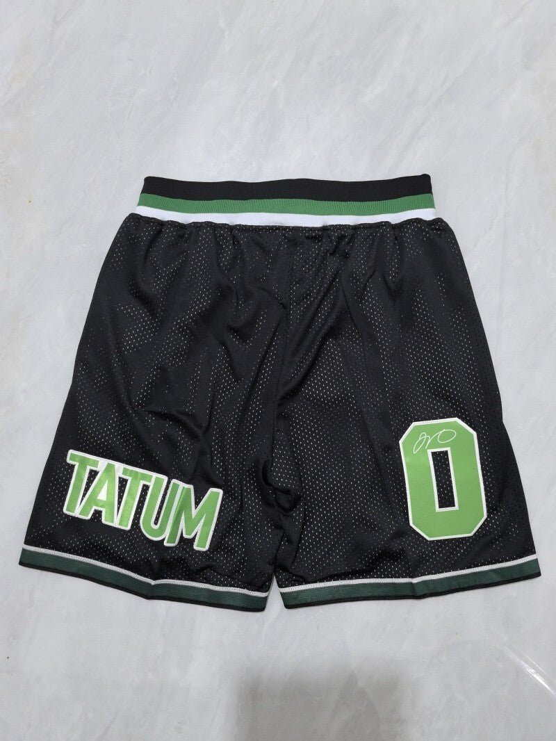 Boston Celtics Celtics Black Retro Shorts Style 5