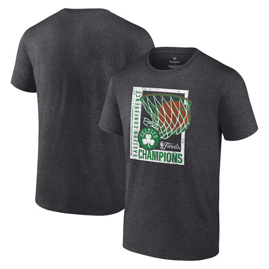 Boston Celtics Heather 2024 Eastern Conference Champions Full Court Trap T