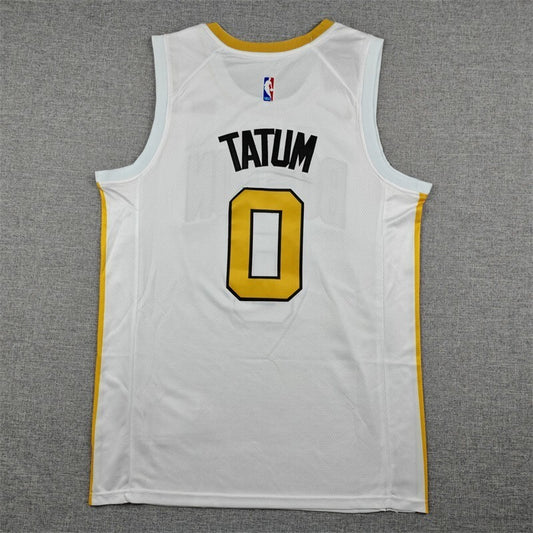 Boston Celtics #0 Jayson Tatum 26 0 White City Edition Style 3