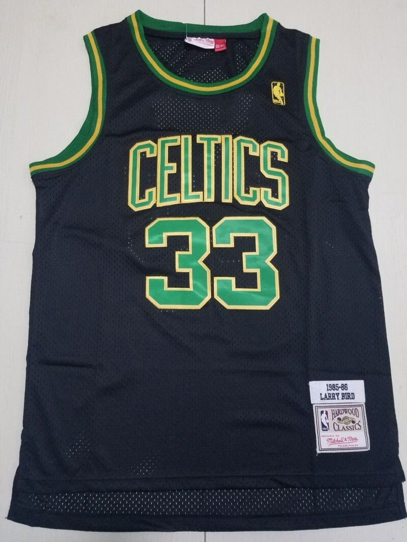 Boston Celtics #33 Larry Bird Celtics 33 Black s-xxl Style 2