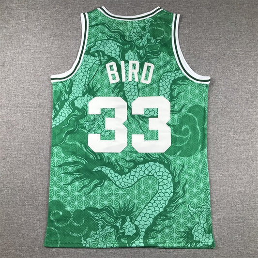 Boston Celtics #33 Larry Bird Celtics 33 Year of Dragon Limited s-xxl Style 3