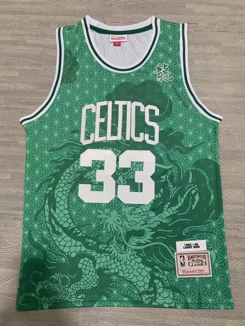Boston Celtics #33 Larry Bird Edition Celtics 33 Green Mitchell Ness Style 1