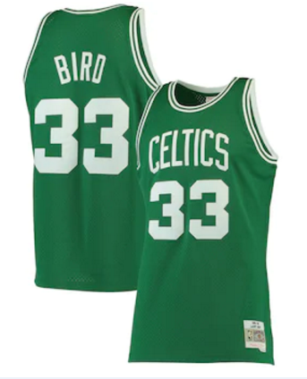 Boston Celtics #33 Larry Bird Mitchell&Ness Celtics 33 Green