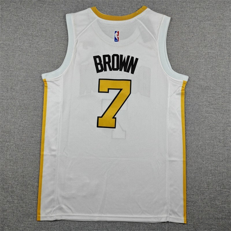 Boston Celtics #7 Jaylen Brown 26 7 White City Edition (2)_[1]