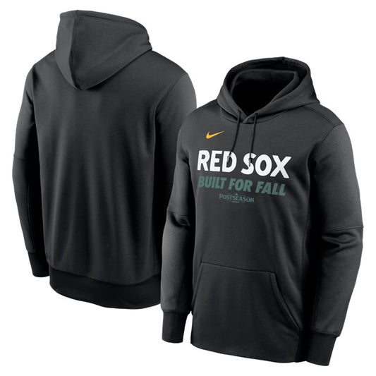 Boston Red Sox Black 2025 Postseason Collection Therma Fleece Hoodie