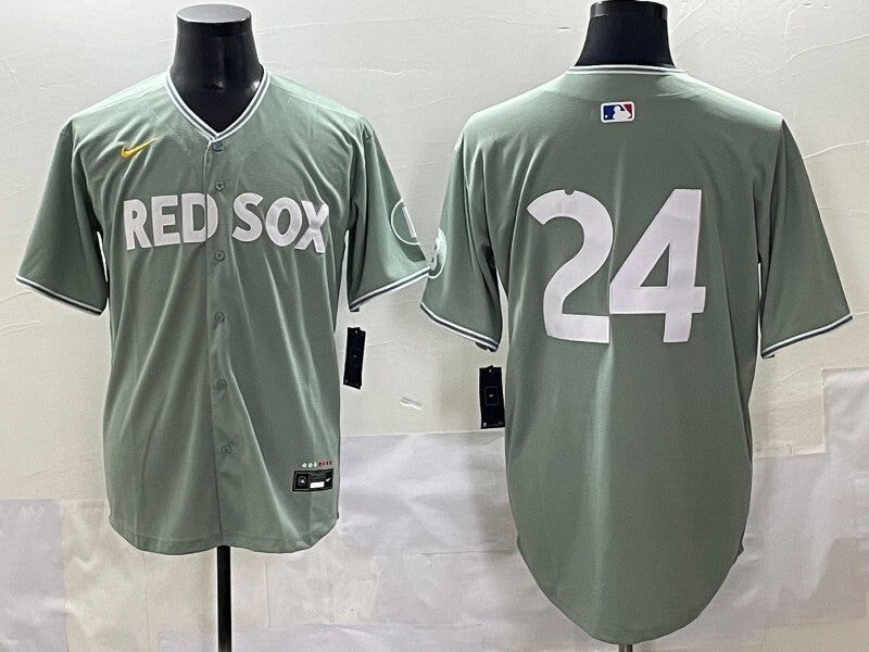 Boston Red Sox #24 Red Sox Collaboration Style 2