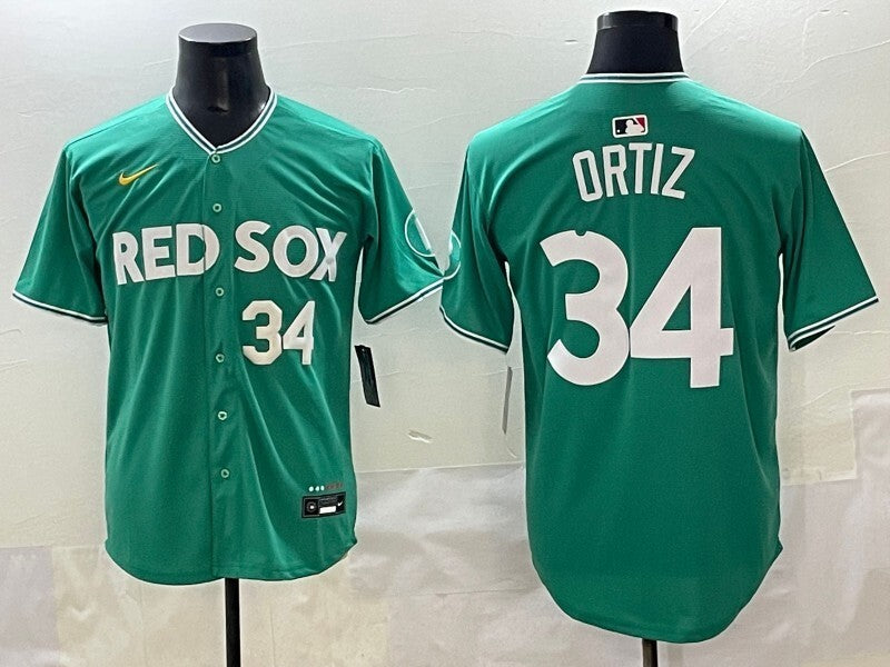 Boston Red Sox #34 David Ortiz Red Sox Collaboration Style 2