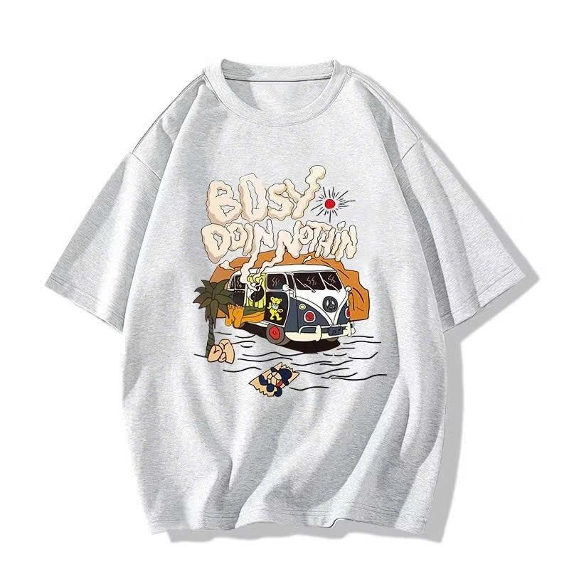 Bosy Dojn Nothin Shirt, Cartoon Shirt, Gift Tee, Relaxation TShirt Hoodie, Sweatshirt | WearSparks.com