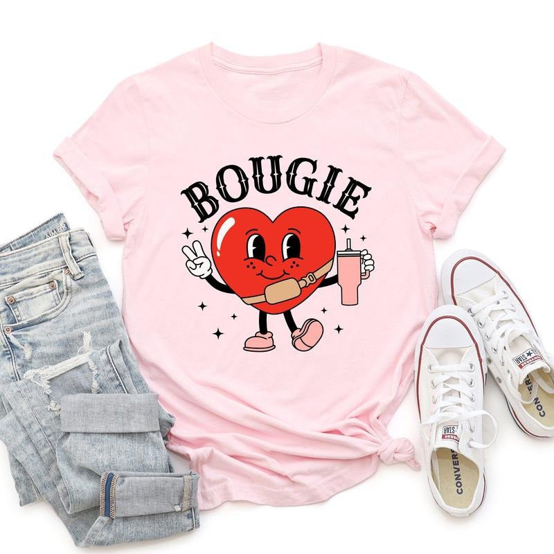 Bougie Heart, Boujee, Super Soft Tshirt, Valentine's Day Hoodie, Sweatshirt | WearSparks.com