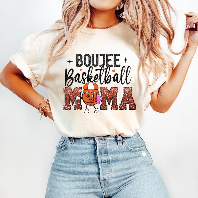 Boujee Basketball Mama T-Shirt, Basketball T-Shirt, Sports T-Shirt Hoodie, Sweatshirt | WearSparks.com
