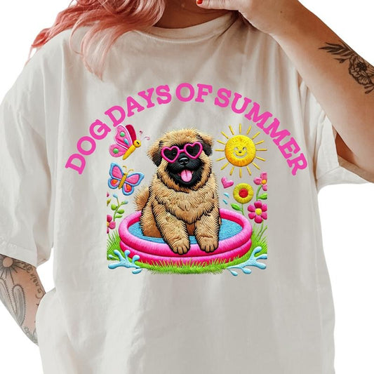 Bouvier des Flanders Dog Days of Summer Shirt ~ Unisex Apparel Relaxed Fit Printed In The USA Clothing Womenswear Casual...
