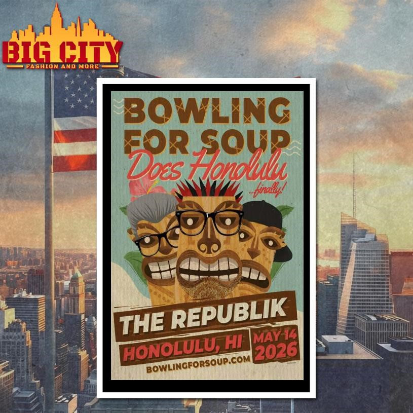 Bowling For Soup Honolulu HI Event May 14 2026 Poster Shirt
