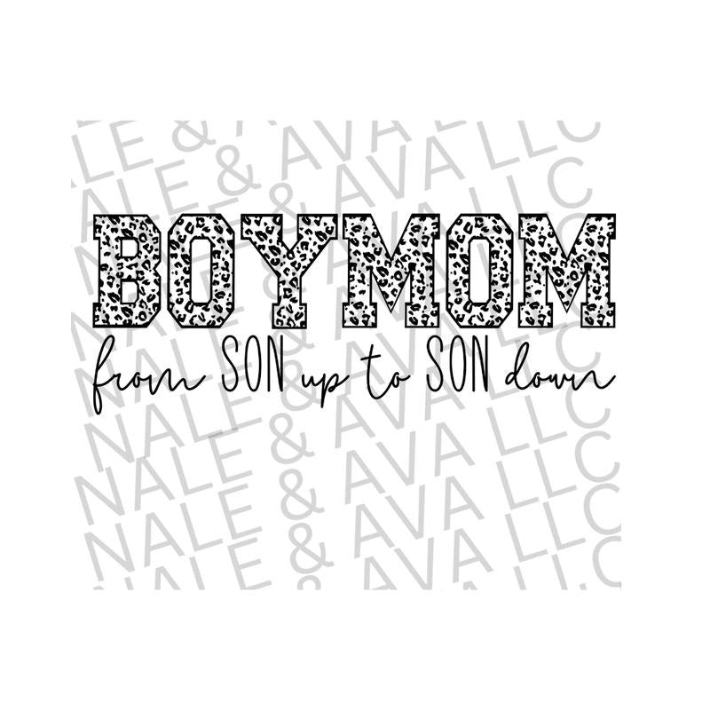 Boy Mom Screen Print Transfer T-Shirts, Hoodie, Sweatshirt | WearSparks.com