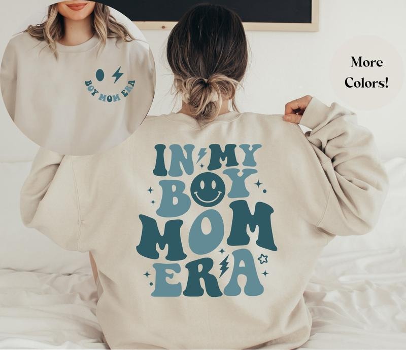 Boy Mom Sweatshirt, Boys Mom Club Shirt, Mom of Boy Sweatshirt, In My Mom Era Shirt, Mothers Day Shirt, Expecting Mom...