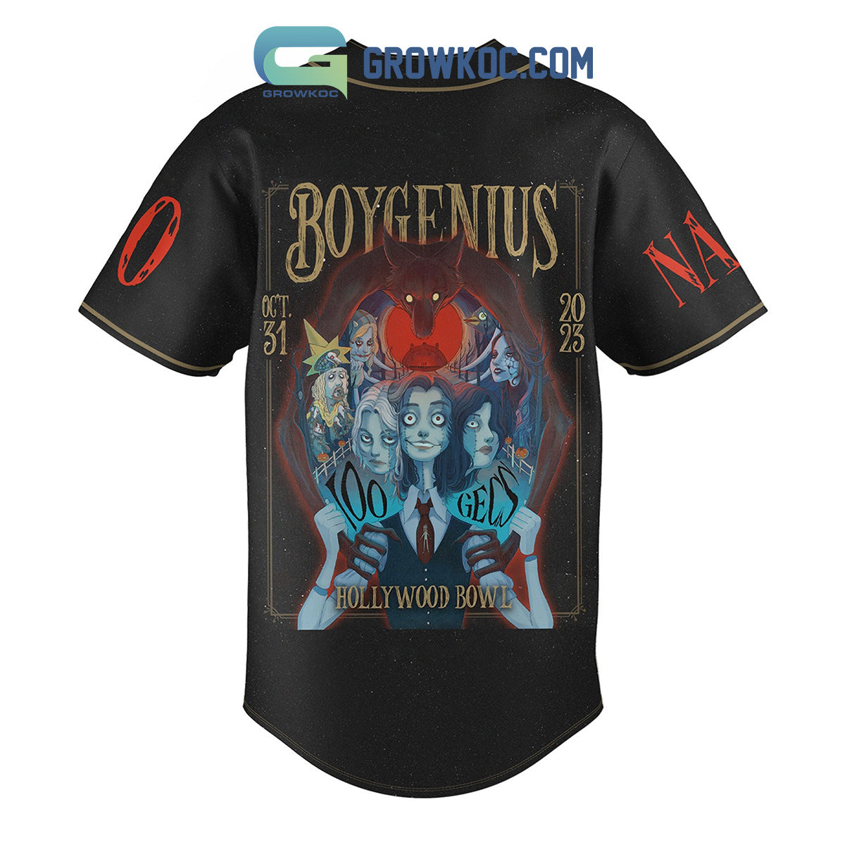 Boygenius Hollywood Bowl Alvays An Angel Never A God Personalized Baseball Jersey