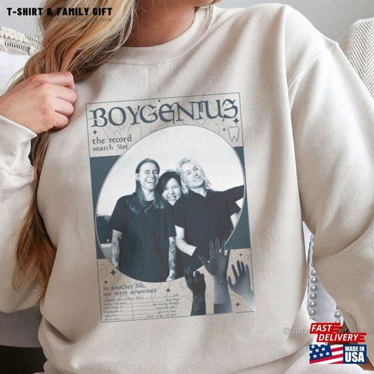 Boygenius The Record Merch Crewneck, Unisex Indie Music Gift T-Shirts, Hoodie, Sweatshirt | WearSparks.com