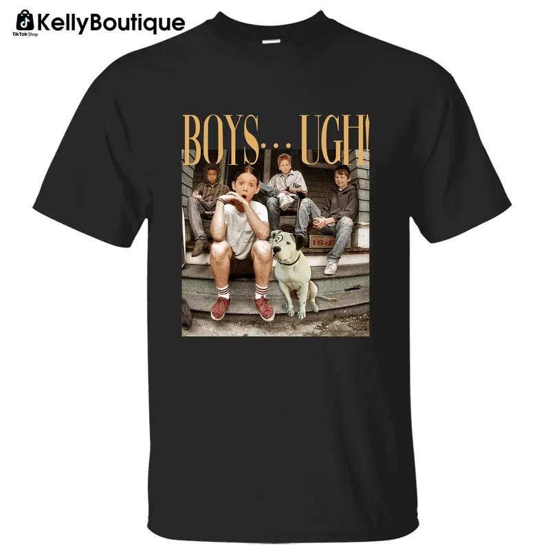 Boys Ugh Thug Life 90's Movie The Little Rascal Retro Hippie Groovy Valentine's Day Graphic Printed Unisex Classic Cotton...