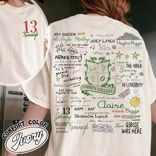 Boys of Tommen Comfort Color Shirt, Rugby Team Shirt, Tommen College Shirt, Bookish Merch, Bookish GIF, Tommen Print...