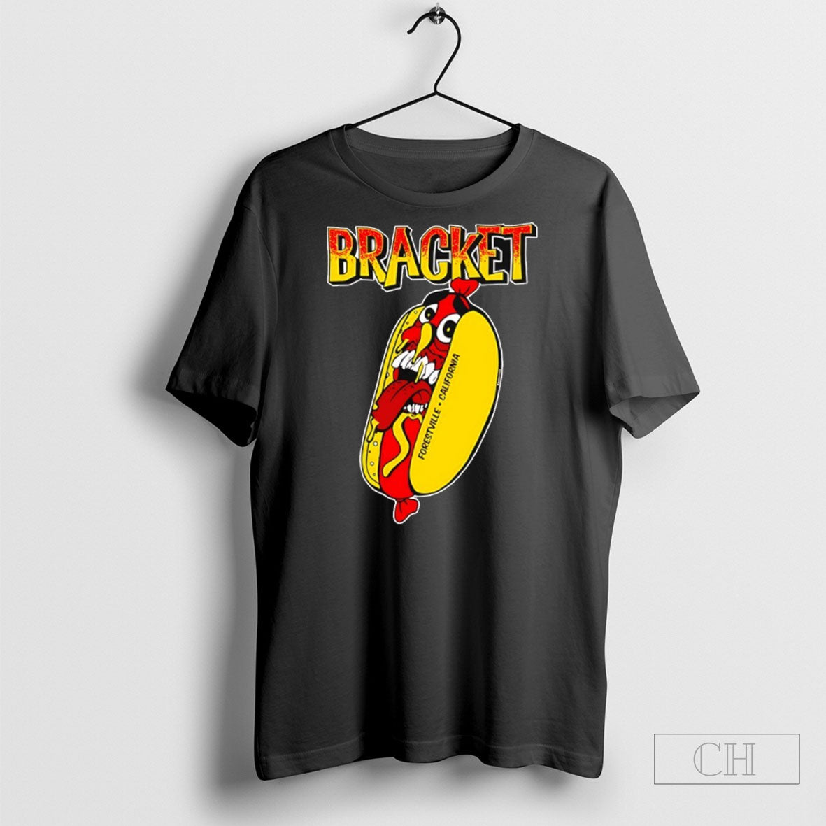 Bracket Forestville California Hotdog Tee Shirt