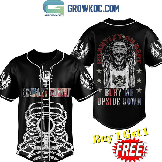 Brantley Gilbert Bury Me Upside Down Personalized Baseball Jersey