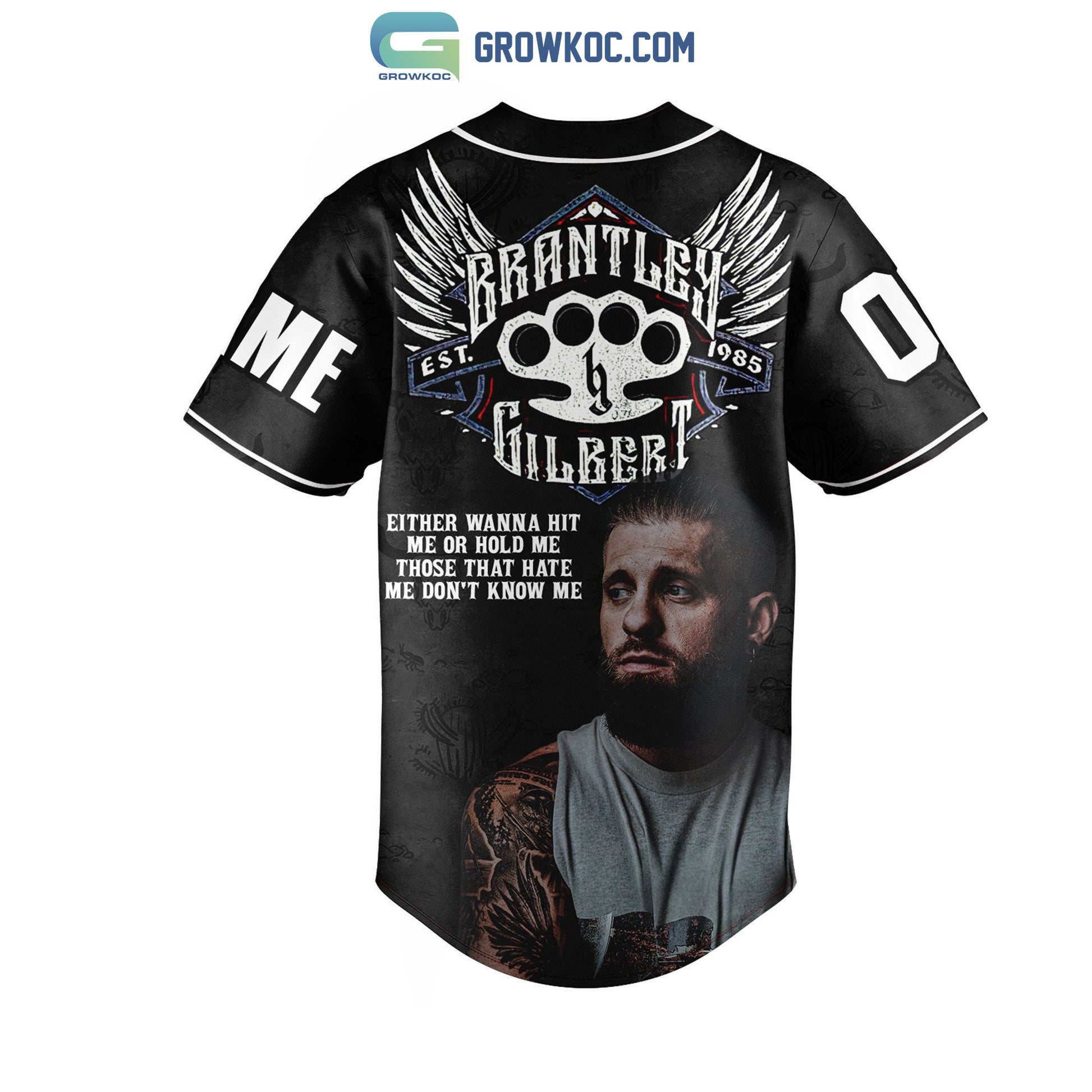 Brantley Gilbert Tonight It’s Bottoms Up Personalized Baseball Jersey