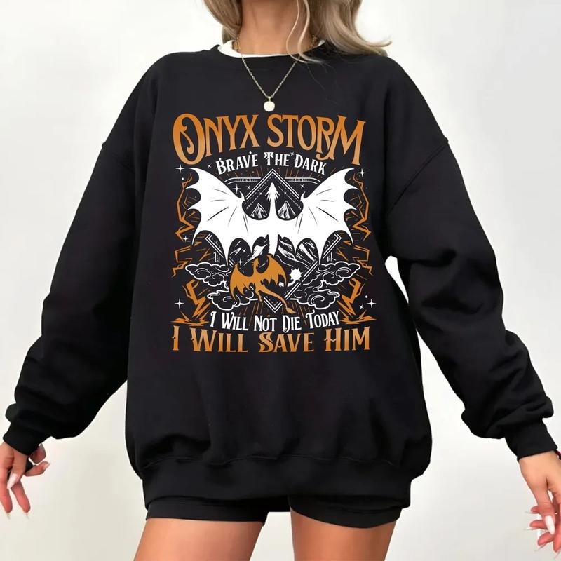 Brave The Dark Shirts Basgiath War Tshirts College I Will Not Die Today Tees Storm I Will Save Him Shirts Fantasy Book...