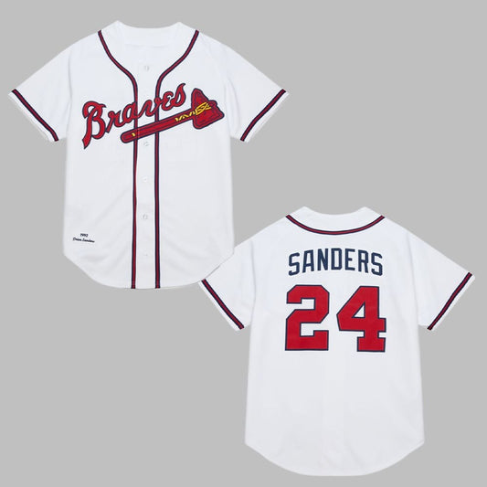 Braves Atlanta Sanders 24 Jersey 2025 - Grishko.com T-Shirts, Hoodie, Sweatshirt | WearSparks.com (Image 1)