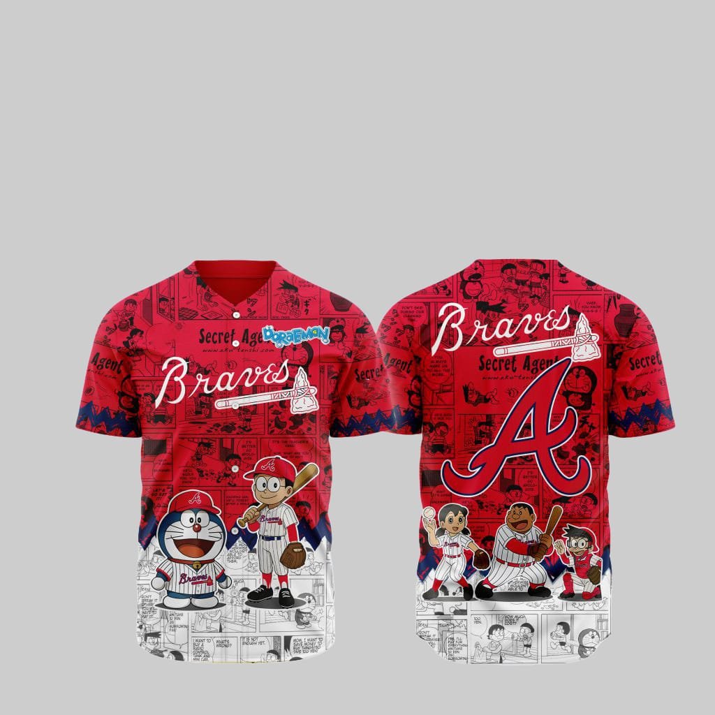 Braves Doraemon Jersey 2025 - Grishko.com T-Shirts, Hoodie, Sweatshirt | WearSparks.com