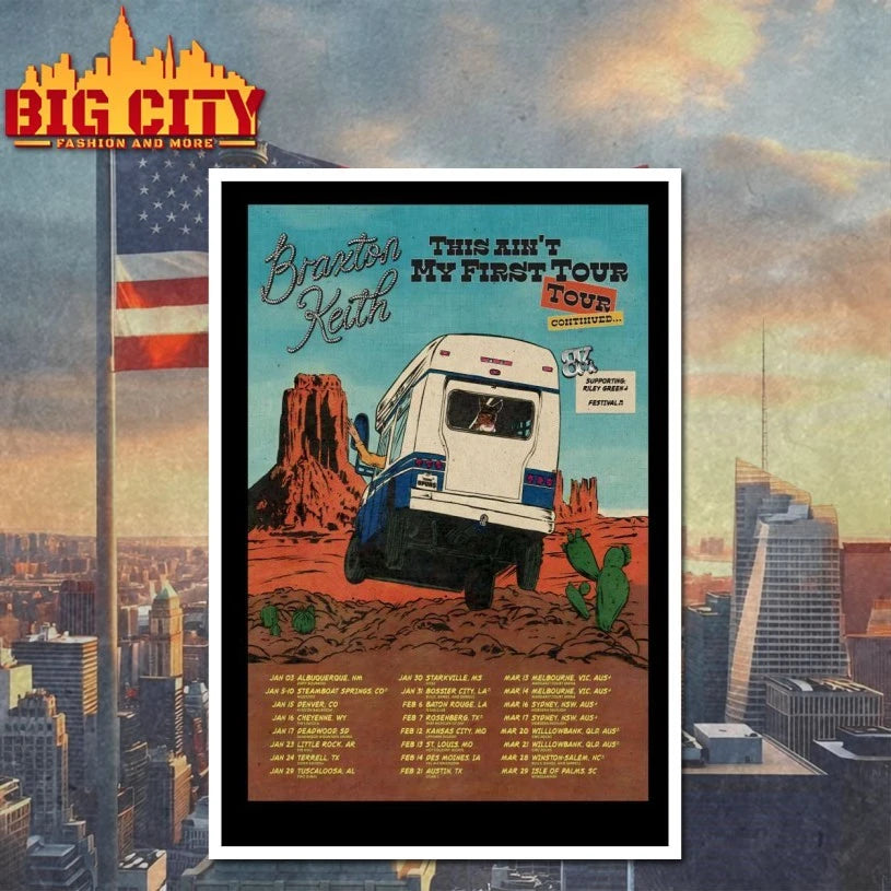 Braxton Keith This Ain’t My First 2026 Shows Poster shirt