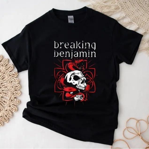 Breaking Benjamin T-Shirt, Breaking Benjamin Band Logo Graphic T-Shirt, Breaking Benjamin Tour Shirt Hoodie, Sweatshirt