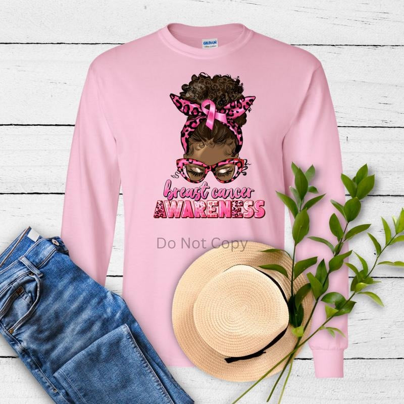 Breast Cancer Awareness DTF Transfer ONLY -This is NOT a T Shirt Hoodie, Sweatshirt | WearSparks.com
