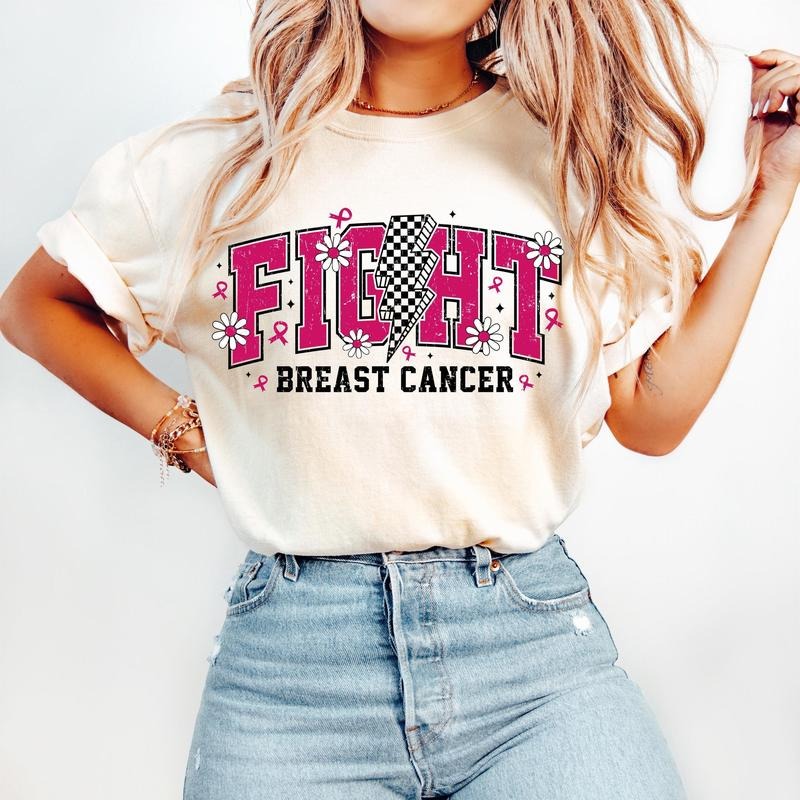 Breast Cancer Awareness T-Shirt, In October We Wear Pink T-Shirt, Breast Cancer T-Shirt, Awareness Ribbon T-Shirt, Pink...